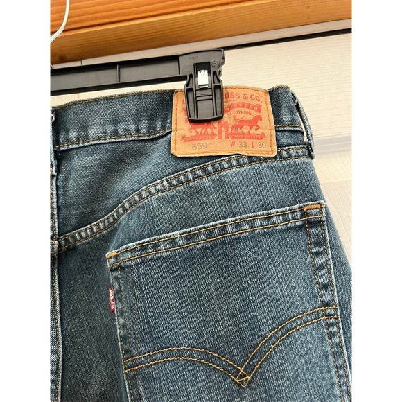 Levi Strauss Jeans 559 Relaxed Straight Blue Size 33 - Picture 4 of 6